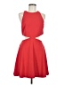 Alice + Olivia 100% Polyester Solid Red Cocktail Dress Size 8 - photo 1
