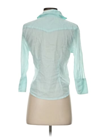 Wet Seal 3/4 Sleeve Button-Down Shirt (view 2)