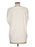 Ann Taylor 100% Polyester Ivory Short Sleeve Blouse Size L - photo 2
