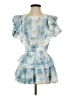 LoveShackFancy 100% Cotton Tie-dye Blue Cocktail Dress Size P (petite) - photo 1