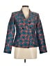 Argent Print Blue Orange Blazer Size 6 - photo 1