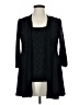 R&M Richards Black Long Sleeve Top Size 14 - photo 1