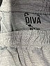 Diva Color Block Gray Athletic Shorts Size 5 - 6 - photo 3