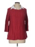 Classic Elements 100% Cotton Red Pullover Sweater Size Lg Petite - photo 1