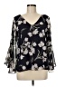 Charming Charlie 100% Polyester Black 3/4 Sleeve Blouse Size M - photo 1