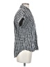 Madewell Checkered-gingham Black Short Sleeve Blouse Size XS - photo 4