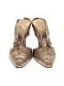 IXOS 100% Leather Metallic Gold Heels Size EU 39 - photo 2