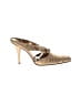 IXOS 100% Leather Metallic Gold Heels Size EU 39 - photo 1