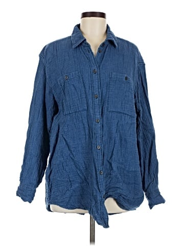 Gap Long Sleeve Button-Down Shirt (view 1)
