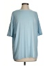Shein Blue 3/4 Sleeve T-Shirt Size 4 - photo 1