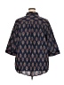 Roaman's Paisley Blue 3/4 Sleeve Button-Down Shirt Size 26 - photo 2