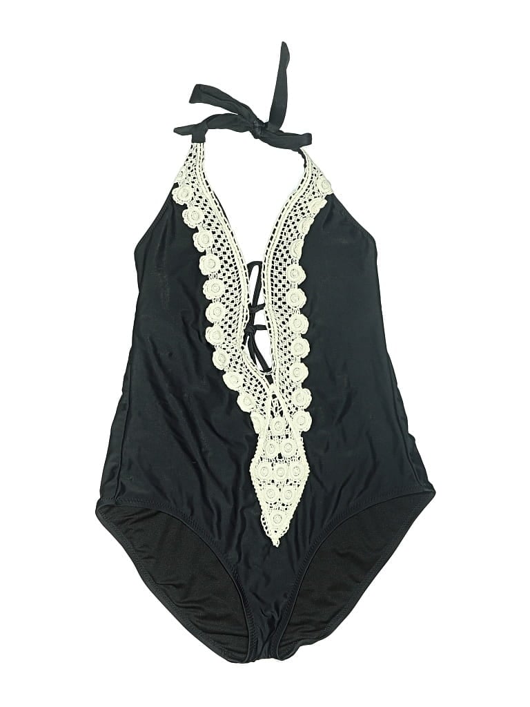 Pre-owned Kona Sol One Piece Swimsuit In Black