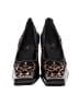 Laura Animal Print Black Heels Size EU 39 - photo 2