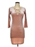 Ambiance Tan Cocktail Dress Size L - photo 1