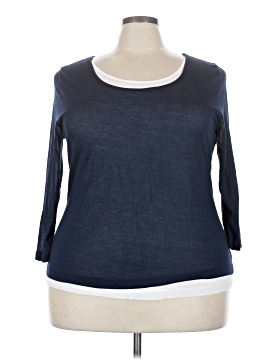Liz Claiborne 3/4 Sleeve T-Shirt (view 1)