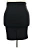 Bobeau Solid Black Casual Skirt Size 2X - photo 2
