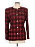 Talbots 100% Wool Plaid Red Wool Blazer Size 10 - photo 1