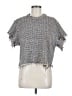 IRO Silver Short Sleeve Top Size EU (FR) 40 / US 8 - photo 1