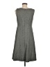 J.Crew 100% Wool Solid Tweed Gray Casual Dress Size 10 - photo 2