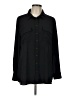 Investments 100% Polyester Solid Black Long Sleeve Blouse Size L - photo 1