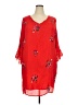 Kindred 100% Polyester Red Casual Dress Size 3X - photo 1