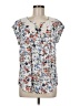 Daniel Rainn Silver Short Sleeve Blouse Size M - photo 1