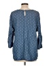 Ruby Rd. 100% Tencel Blue 3/4 Sleeve Blouse Size L - photo 2
