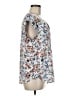 Daniel Rainn Silver Short Sleeve Blouse Size M - photo 4