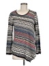 Nic + Zoe Stripes Gray Pullover Sweater Size M - photo 1