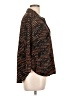 Investments 100% Polyester Tweed Brown 3/4 Sleeve Blouse Size L (petite) - photo 4
