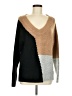 Vigoss Color Block Brown Pullover Sweater Size M - photo 1