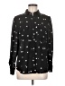 Bar III 100% Polyester Stars Black Long Sleeve Blouse Size M - photo 1