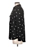 Bar III 100% Polyester Stars Black Long Sleeve Blouse Size M - photo 5