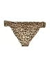 Malai Animal Print Brown Swimsuit Bottoms Size L - photo 2