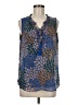 Daniel Rainn 100% Polyester Blue Sleeveless Blouse Size M - photo 1