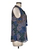 Daniel Rainn 100% Polyester Blue Sleeveless Blouse Size M - photo 4
