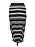 Bebe Stripes Black Casual Skirt Size M - photo 2