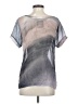 Heimstone 100% Other Silver Blue Short Sleeve Blouse Size S - photo 2