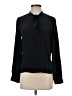 Madras Black Long Sleeve Blouse Size S - photo 1