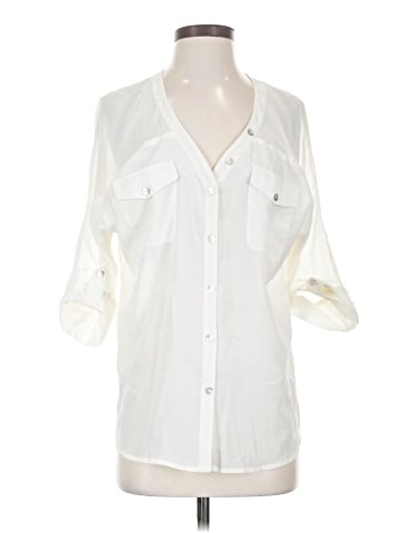 The Limited 3/4 Sleeve Button-Down Shirt (view 1)