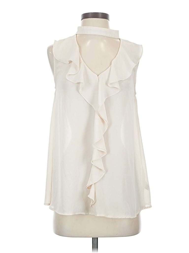 Pre-owned Mittoshop Sleeveless Blouse In Ivory