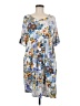 Unbranded Print Blue Casual Dress Size M (estimated) - photo 1