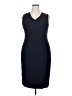 Carlisle Solid Black Cocktail Dress Size 14 - photo 1