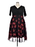 Unbranded Hearts Black Cocktail Dress Size 5X - photo 1