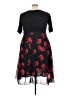 Unbranded Hearts Black Cocktail Dress Size 5X - photo 2