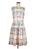 Talbots Print White Cocktail Dress Size 8 Petite - photo 1