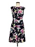 Wisp Floral Black Cocktail Dress Size 8 - photo 1