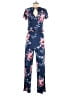 Unbranded Floral Blue Jumpsuit Size S - photo 2