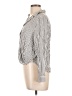 Love Tree Stripes Ivory Long Sleeve Blouse Size L - photo 5