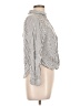 Love Tree Stripes Ivory Long Sleeve Blouse Size L - photo 4